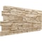 Ekena Millwork 48 5/8"W x 24 3/4"H x 1 1/4"D Cascade Stacked Stone, StoneWall Faux Stone Siding Panel, Sandstone PNU24X48CASD - alternate 3